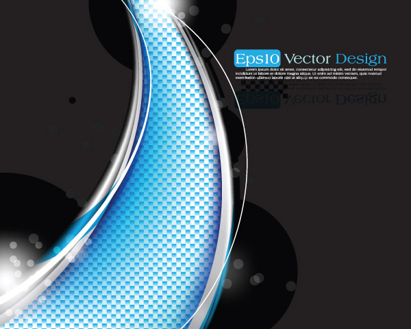 free vector Dynamic lines of the background vector